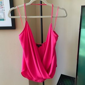 HOT pink Olivaceous halter top